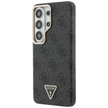 „Guess 4G“ trikampio logotipo „MagSafe“ dėklas, skirtas „Samsung Galaxy S26 Ultra“ – juodas