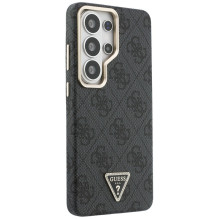 „Guess 4G“ trikampio logotipo „MagSafe“ dėklas, skirtas „Samsung Galaxy S26 Ultra“ – juodas