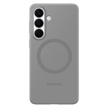 „Samsung“ silikoninis magnetinis dėklas, skirtas „Samsung Galaxy S26“, suderinamas su „MagSafe“ – pilkas