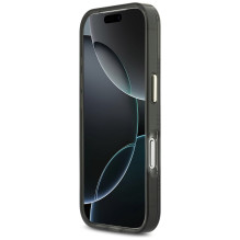 Guess IML Peony Dot MagSafe Case for iPhone 17 Pro - Black