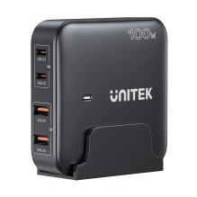 Charger - UNITEK P1229ABK01-EU 100W 2x USB-C 2x USB-A Black
