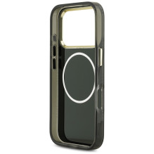 Guess IML Peony Dot MagSafe Case for iPhone 17 Pro - Black