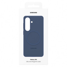 „Samsung“ silikoninis magnetinis dėklas, skirtas „Samsung Galaxy S26“, suderinamas su „MagSafe“ – violetinis