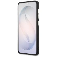 Etui Guess 4G reljefinis žiedas „MagSafe“, skirtas „Samsung Galaxy S26+“ – czarne