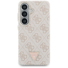 Etui Guess 4G Triangle Logo MagSafe ir Samsung Galaxy S26 – rožowe