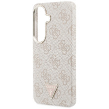 Etui Guess 4G Triangle Logo MagSafe ir Samsung Galaxy S26 – rožowe