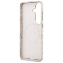 Etui Guess 4G Triangle Logo MagSafe na Samsung Galaxy S26 - różowe