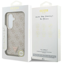 Etui Guess 4G Triangle Logo MagSafe ir Samsung Galaxy S26 – rožowe