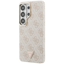 Etui Guess 4G Triangle Logo MagSafe ir Samsung Galaxy S26 Ultra - rožowe