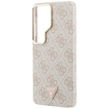 Etui Guess 4G Triangle Logo MagSafe ir Samsung Galaxy S26 Ultra - rožowe