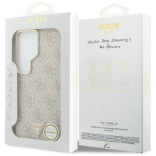 Etui Guess 4G Triangle Logo MagSafe ir Samsung Galaxy S26 Ultra - rožowe