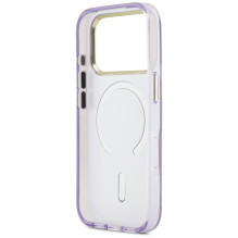 Guess IML Shell Script Metal MagSafe Case for iPhone 17 Pro Max - Purple