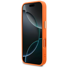Guess Peony Hot Stamp MagSafe Case for iPhone 17 Pro Max - Orange