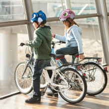 Wozinsky vaikiškas dviračio šalmas su dinozauro raštu S - rožinis