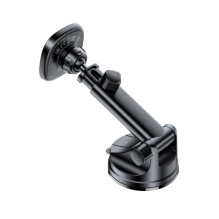 „Acefast D47“ magnetinis prietaisų skydelio laikiklis su belaidžiu įkrovikliu – juodas