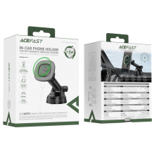 Acefast D47 Magnetic Dashboard Mount with Wireless Charger - Black