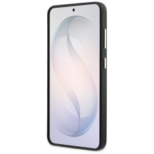 „Guess“ grūdėtas didelis metalinis logotipas „Samsung Galaxy S26“ – juodas