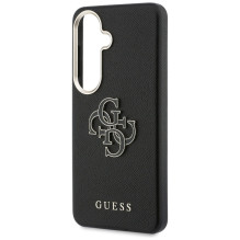 Etui Guess Grained Big 4G Metal Logo na Samsung Galaxy S26 - czarne