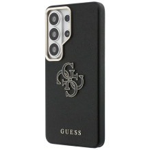 „Guess“ grūdėtas didelis metalinis logotipas „Samsung Galaxy S26 Ultra“ – juodas