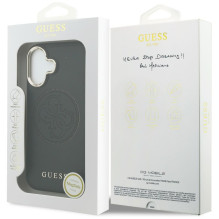 „Guess“ perforuotas 4G „MagSafe“ dėklas, skirtas „iPhone 17“ – juodas