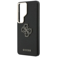 „Guess“ grūdėtas didelis metalinis logotipas „Samsung Galaxy S26 Ultra“ – juodas