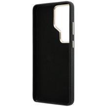 „Guess“ grūdėtas didelis metalinis logotipas „Samsung Galaxy S26 Ultra“ – juodas