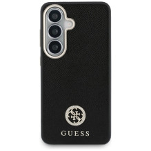 Etui Guess Rhinestone Round Logo MagSafe na Samsung Galaxy S26 - czarne