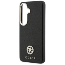 Etui Guess Rhinestone Round Logo MagSafe na Samsung Galaxy S26 - czarne