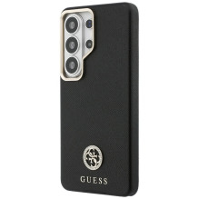 Etui Guess Rhinestone Round Logo MagSafe na Samsung Galaxy S26 Ultra - czarne