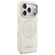 Guess Perforated 4G MagSafe Case for iPhone 17 Pro Max - Beige