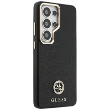 Etui Guess Rhinestone Round Logo MagSafe na Samsung Galaxy S26 Ultra - czarne