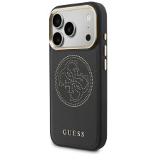 Guess Perforated 4G MagSafe case for iPhone 17 Pro Max - black