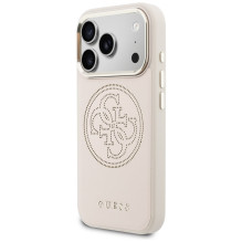 „Guess“ perforuotas 4G „MagSafe“ dėklas, skirtas „iPhone 17 Pro Max“ – rožinis