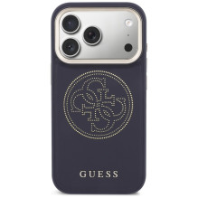 „Guess“ perforuotas 4G „MagSafe“ dėklas, skirtas „iPhone 17 Pro“ – mėlynas