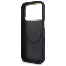 „Guess“ perforuotas 4G „MagSafe“ dėklas, skirtas „iPhone 17 Pro“ – mėlynas