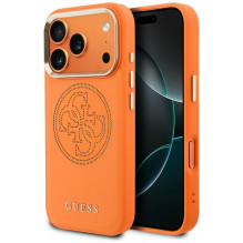 „Guess“ perforuotas 4G „MagSafe“ dėklas, skirtas „iPhone 17 Pro“ – oranžinis