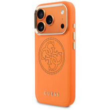 „Guess“ perforuotas 4G „MagSafe“ dėklas, skirtas „iPhone 17 Pro“ – oranžinis