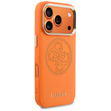 Guess Perforated 4G MagSafe case for iPhone 17 Pro - orange