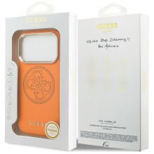 „Guess“ perforuotas 4G „MagSafe“ dėklas, skirtas „iPhone 17 Pro“ – oranžinis