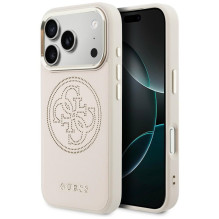 „Guess“ perforuotas 4G „MagSafe“ dėklas, skirtas „iPhone 17 Pro“ – rožinis