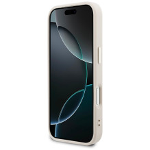 „Guess“ perforuotas 4G „MagSafe“ dėklas, skirtas „iPhone 17 Pro“ – rožinis