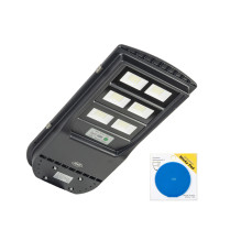 PNI SL220 200W street lighting lamp package, with built-in solar panel and Sticky Pad Blue included