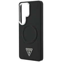 Guess Embossed Ring Triangle Logo MagSafe Case for Samsung Galaxy S26 Ultra - Black