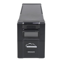 „SilverCloud SafePC 650AVR“ nepertraukiamo maitinimo (UPS) paketas, 360 W galia ir mėlynas lipnus padas pridedamas
