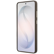 „Guess“ grūdėtas didelis 4G metalinis logotipo dėklas, skirtas „Samsung Galaxy S26 Ultra“ – rudas