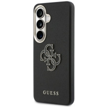 Guess Grained Big 4G Metal Logo case for Samsung Galaxy S26+ - black