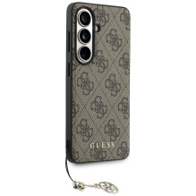 „Guess 4G Classic Logo Charm MagSafe“ dėklas, skirtas „Samsung Galaxy S26“ – rudas