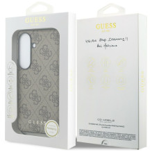 Guess 4G Classic Logo Charm MagSafe Case for Samsung Galaxy S26 - Brown