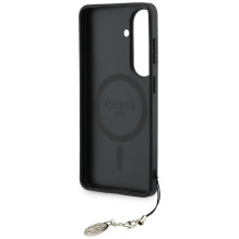Guess 4G Classic Logo Charm MagSafe case for Samsung Galaxy S26 - black