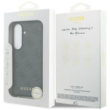 „Guess 4G Classic Logo Charm MagSafe“ dėklas, skirtas „Samsung Galaxy S26“ – juodas